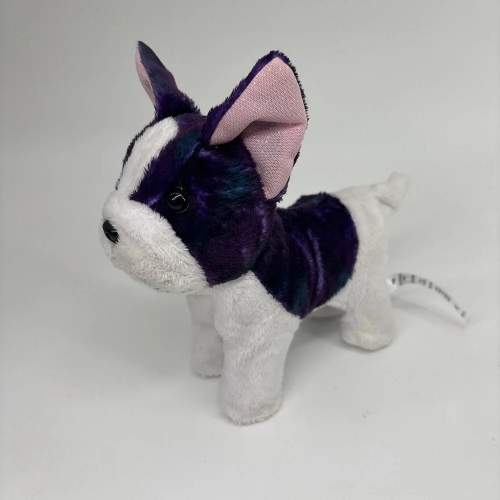American Girl Berry Brioche Bulldog Pet Dog Poseable Purple Teal 2023